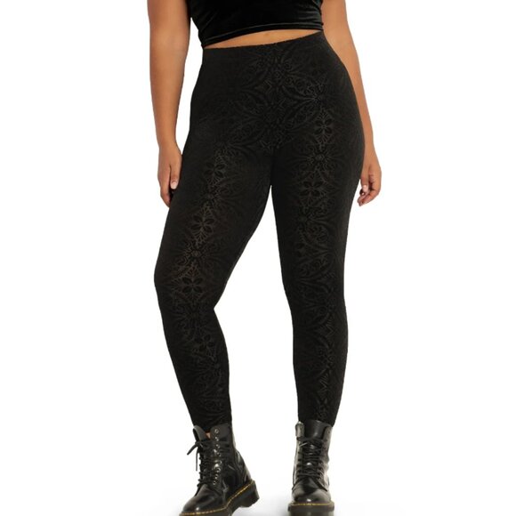 Blackmilk - Burned Velvet High Waisted Leggings - Picture 2 of 12